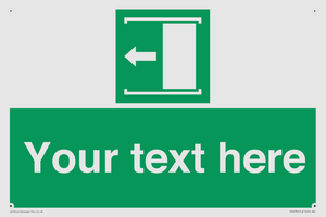 Custom Slide to Open Sign